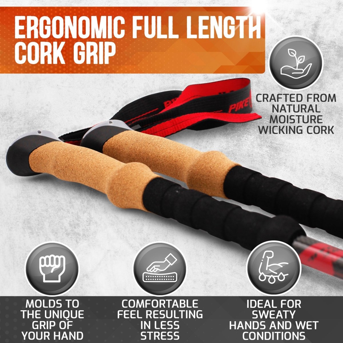 Pike Trail Carbon Fiber Trekking Poles