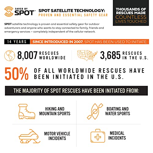 Spot X Portable Satellite Messenger with for Hiking, Camping, Cars